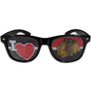 Sports Sunglasses NHL - Chicago Blackhawks I Heart Game Day Shades JM Sports-7