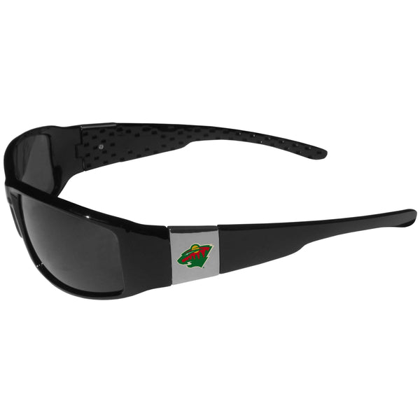 Sports Sunglasses NHL - Minnesota Wild Chrome Wrap Sunglasses JM Sports-7