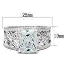 Sterling Silver Engagement Rings SS024 Silver 925 Sterling Silver Ring