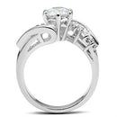 Silver Band Ring SS043 Silver 925 Sterling Silver Ring with AAA Grade CZ