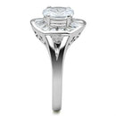 Silver Band Ring SS046 Silver 925 Sterling Silver Ring with AAA Grade CZ