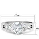 Silver Band Ring SS048 Silver 925 Sterling Silver Ring with AAA Grade CZ