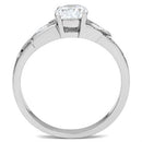 Silver Band Ring SS048 Silver 925 Sterling Silver Ring with AAA Grade CZ