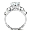 Silver Band Ring SS049 Silver 925 Sterling Silver Ring with AAA Grade CZ