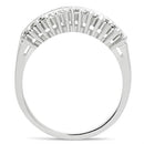 Silver Band Ring SS051 Silver 925 Sterling Silver Ring with AAA Grade CZ
