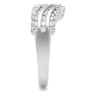 Silver Band Ring SS051 Silver 925 Sterling Silver Ring with AAA Grade CZ