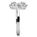 Silver Band Ring SS052 Silver 925 Sterling Silver Ring with AAA Grade CZ