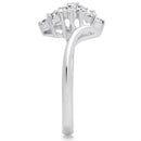 Silver Band Ring SS054 Silver 925 Sterling Silver Ring with AAA Grade CZ