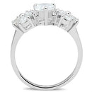 Silver Band Ring SS057 Silver 925 Sterling Silver Ring with AAA Grade CZ