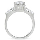 Silver Band Ring SS060 Silver 925 Sterling Silver Ring with AAA Grade CZ