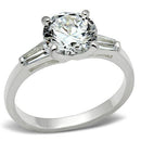 Silver Band Ring SS061 Silver 925 Sterling Silver Ring with AAA Grade CZ