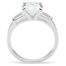Silver Band Ring SS061 Silver 925 Sterling Silver Ring with AAA Grade CZ