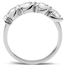 Silver Band Ring SS063 Silver 925 Sterling Silver Ring with AAA Grade CZ
