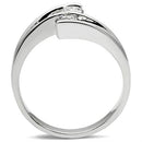 Silver Band Ring SS064 Silver 925 Sterling Silver Ring with AAA Grade CZ