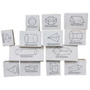 STAMP SET THREE DIMENSIONAL 13/PK-Supplies-JadeMoghul Inc.