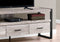 Stands Black TV Stand - 15'.5" x 59" x 21'.75" Taupe, Black, Particle Board, Hollow-Core, Metal - TV Stand with 3 Drawers HomeRoots