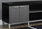 Stands Black TV Stand - 15'.5" x 60" x 21'.25" Black, Grey, Silver, Particle Board, Hollow-Core, Metal - TV Stand HomeRoots