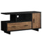 Stands Black TV Stand - 23.75" Particle Board, Laminate, and MDF TV Stand with Storage HomeRoots
