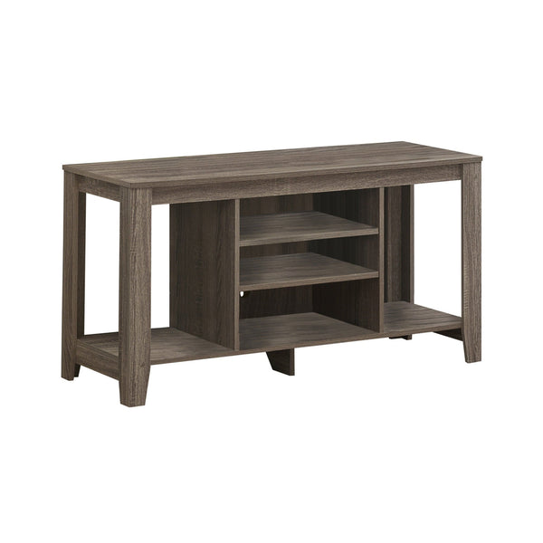 Stands Cheap TV Stand - 17'.25" x 47'.75" x 24'.25" Dark Taupe, Particle Board - TV Stand HomeRoots