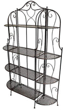Stands Corner TV Stand - 42" X 11" X 63" Blackened Copper Steel Rack with Standard Shelves HomeRoots