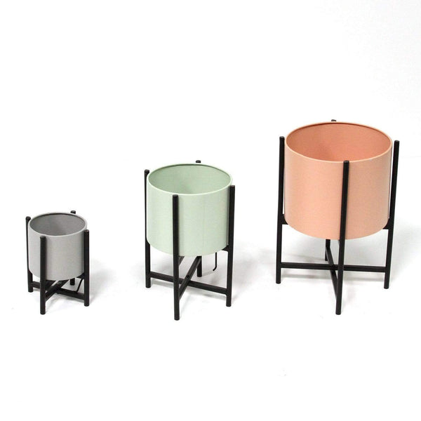 Stands Corner TV Stand - Tricolor Modern Plant Stands Set of 3 HomeRoots
