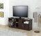 Stands Fireplace TV Stand - 24.6" Espresso Melamine and Engineered Wood TV Stand HomeRoots