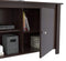 Stands Fireplace TV Stand - 24.8" Espresso Melamine and Engineered Wood TV Stand HomeRoots