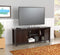 Stands Fireplace TV Stand - 24.8" Espresso Melamine and Engineered Wood TV Stand HomeRoots