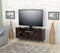Stands Fireplace TV Stand - 24" Modern Espresso Melamine and Engineered Wood TV Stand HomeRoots
