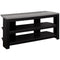 Stands Modern TV Stand - 15'.5" x 42" x 19'.75" Black, Grey, Particle Board, Laminate - TV Stand HomeRoots