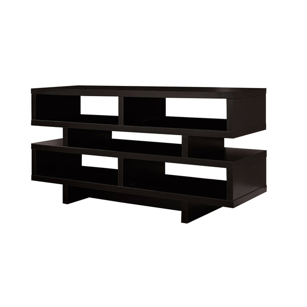 Stands Modern TV Stand - 15'.5" x 47'.25" x 23'.75" Cappuccino, Particle Board, Hollow-Core - TV Stand HomeRoots