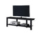Stands Modern TV Stand - 16'.25" x 60" x 20" Black, Tempered Glass, Metal - TV Stand HomeRoots