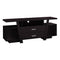 Stands Rustic TV Stand - 15'.5" x 60" x 23'.75" Cappuccino, Particle Board, Hollow-Core - TV Stand With 2 Drawers HomeRoots