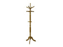 Stands Standing Coat Rack - 12" X 12" X 74.5" Tobacco Hardwood Coat Stand HomeRoots