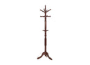Stands Standing Coat Rack - 12" X 12" X 74.5" Wood Tone Hardwood Coat Stand HomeRoots