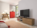Stands White TV Stand - 78.74" X 19.71" X 19.68" Modern TV Stand With Silicone Wheels HomeRoots