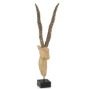 Stands Wood TV Stand - 9" x 5" x 38.5" Natural/Black, Wood - Sable on Stand HomeRoots