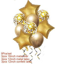 Star And Confetti Foil Balloon Set