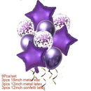 Star And Confetti Foil Balloon Set