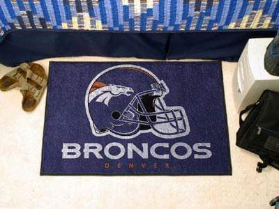 Starter Mat Indoor Outdoor Rugs NFL Denver Broncos Starter Rug 19"x30" FANMATS
