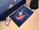 Starter Mat Indoor Outdoor Rugs NHL Columbus Blue Jackets Starter Mat FANMATS