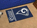 Starter Mat Living Room Rugs NFL Los Angeles Rams Uniform Starter Rug 19"x30" FANMATS