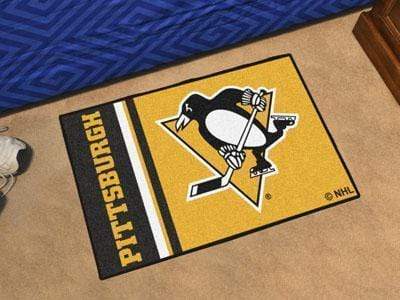 Starter Mat Outdoor Mat NHL Pittsburgh Penguins Uniform Starter Rug 19"x30" FANMATS