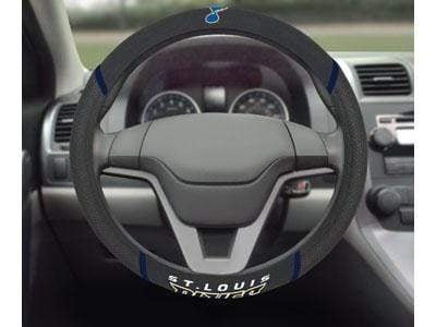 Steering Wheel Cover Logo Mats NHL St. Louis Blues Steering Wheel Cover 15"x15" FANMATS