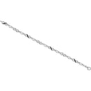 Sterling Silver G&D Sterling Silver Women's Round Black Color Enhanced Diamond Mom Infinity Bracelet 1-10 Cttw - FREE Shipping (US/CAN) JadeMoghul