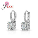 Sterling Silver Royal Square Cut Earrings JadeMoghul Inc.