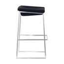 Stools Bar Stools - 15.7" X 18" X 29.9" 2 Pcs Dark Gray Polyblend Barstool HomeRoots
