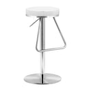 Stools Bar Stools - 15" X 14" X 31" White Leatherette Barstool HomeRoots