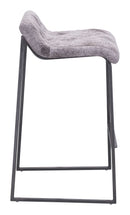 Stools Bar Stools - 17.9" x 20.5" x 33.9" White, Leatherette, Steel, Barstool Vintage - Set of 2 HomeRoots