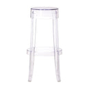 Stools Bar Stools - 18" X 18" X 29.5" Transparent Polycarbonate Barstool HomeRoots